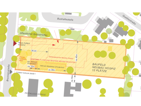 Lageplan 06.11.2023, Darstellung mit Container Bestand