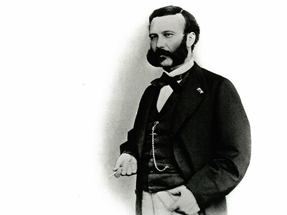 Foto: Portrait von Henry Dunant - Gründer des Roten Kreuzes